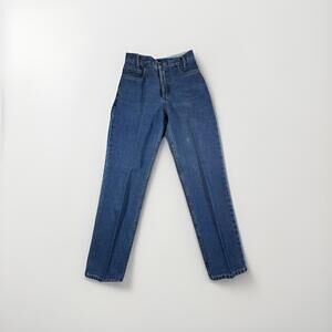 Vintage Pendleton Women Denim Blue Jeans Straight Leg Size 2 (26x27)High Rise(34